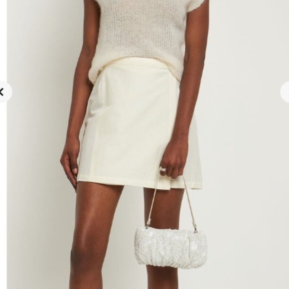 STAUD BEADED BEAN BAG CREAM SWIRL - Picture 3 of 11